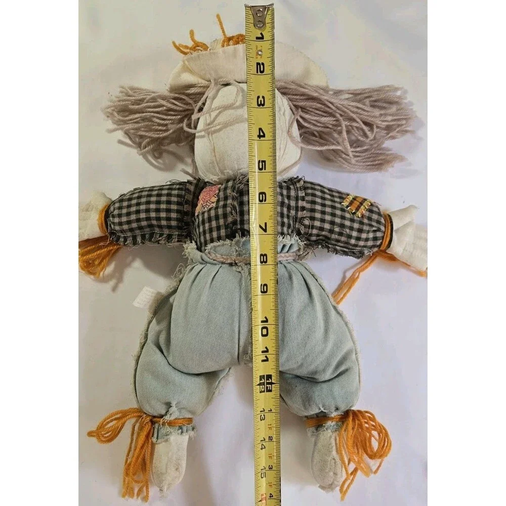 Scarecrow Joe Halloween Autumn Rag Doll – Cloth Figure Seasonal Decor
